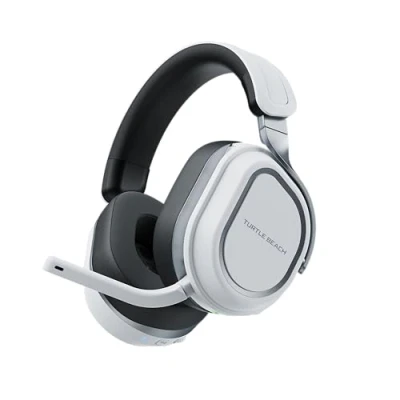 Bild av Trådlöst, förstärkt Turtle Beach Stealth 700 gamingheadset för multiplattformar PS5, PS4, PC och mobil 60 mm högtalare, Bluetooth, 80 h batteri, dubbla sändare, vitt