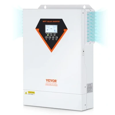 Bild av VEVOR Hybrid växelriktare 5 500 W solcellsomvandlare off grid sinusvåg nätverk ren 230 V AC med inbyggd MPPT 100 A solladdning, Hybridladdning, verktyg, sol