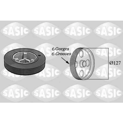 Bild av SASIC 5150H60 Poulie Damper 127 PEUGEOT: 306 3/5 portes, 406 Berline, Expert I Van, CITROËN: ZX Xsara 5 Coupe