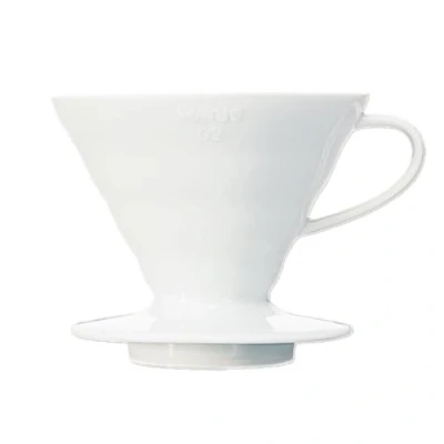Bild av Hario VDC 01W V60 kaffefilterhållare, porslin, 1/1 2 koppar, vit