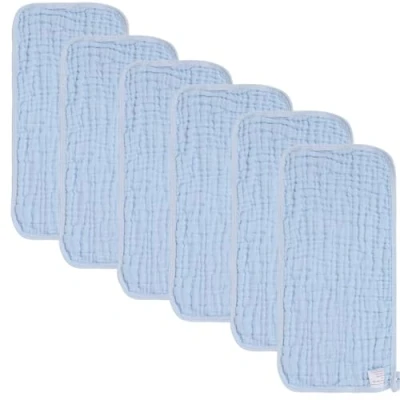 Bild av norinori Baby muslindukar muslin fyrkanter 6 pack rapdukar näsduk tvättlappar 100 % bomull supermjuka och absorberande stora 50 x 25 cm nödvändigheter för nyfödda pojkar flickor present lager