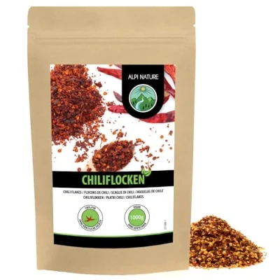 Bild av Chiliflingor (1 kg), chiliflingor, chilipade, 100 % naturliga och utan tillsatser, chilihackad, chilikrydda
