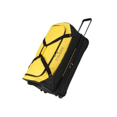 Bild av Travelite Basics Rullresväska av vattenavvisande material, 70 cm/119 Liter (inklusive volymutvidgning), GUL, cm / 119 (inkl. Volumenerweiterung), material