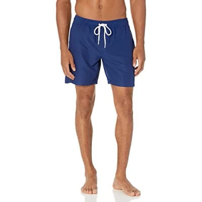Bild av Amazon Essentials Men&#039;s Snabbtorkande badtröja 18 cm (7 tum), Marinblå, M