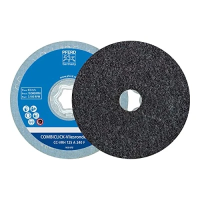 Bild av PFERD COMBICLICK CC VRH, 2 stycken/hård, Ø 125 mm, A240F, fin/4498024 för finslipning och finish med vinkelslip