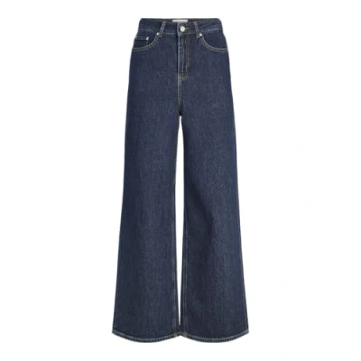 Bild av JXTOKYO ELI Wide HW jeans DNM, Mörkblå denim/detalj:, 30W x 32L