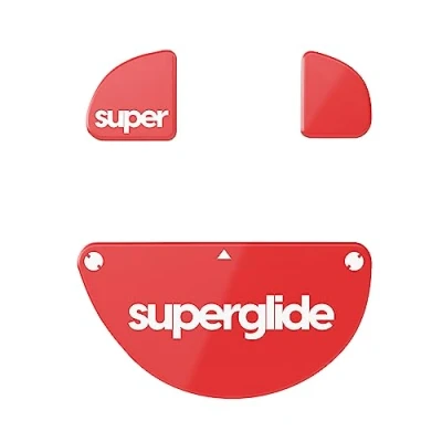 Bild av Pulsar Gaming Gears Superglide2 ny kontrollerbar hastighet texturerad yta smidigaste musfötter/glidningar tillverkad med ultrastark slät och hållbar sula för Zowie EC Wireless serie [RED]