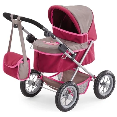 Bild av Bayer Design 13078AA Trendy dockvagn, justerbart handtag, väskan, Prinsessa