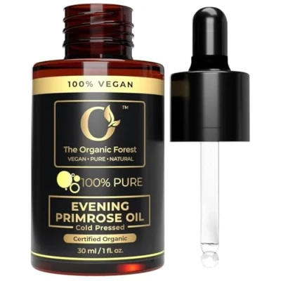 Bild av USDA Organic Evening Primrose Oil 100% Pure &amp; Natural for Skin Face Liquid Carrier Essential Oils Mixing Perfect Control Moisturizer