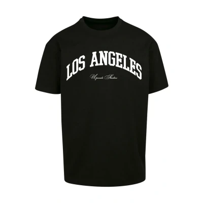 Bild av Upscale by Mister Tee L A College Tshirt med print, Storlek: 5XL, Black