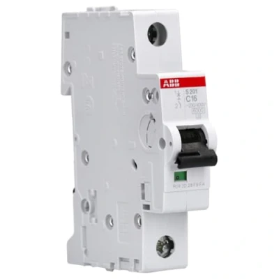 Bild av ABB S200 MCB Strömbrytare typ C, 1 polig 16 A 253 V, avstängning 6 kA System Pro M Compact
