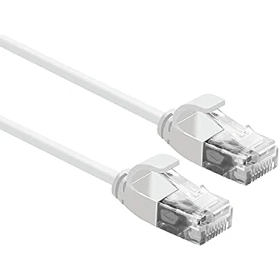 Bild av Roline 21.15.0982 RJ45 nätverkskabel, patchkabel CAT 6a U/UTP 2,00 m vit 1 st.