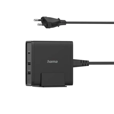 Bild av Hama Essential Line power adapter 5 20V 2 x USB 24 pin C 65 Watt