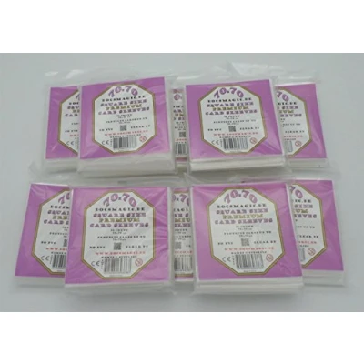 Bild av Docsmagic.de 500 Premium Small Square Board Game Sleeves 70 x 72 10 Packs