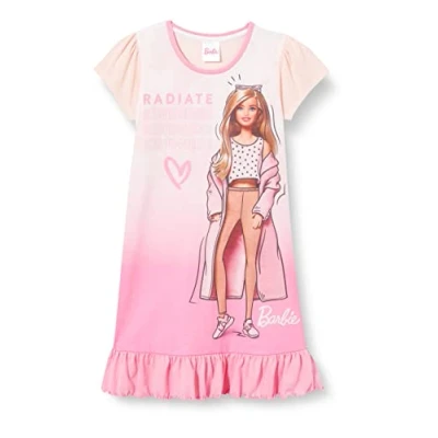 Bild av Barbie Nattlinne för flickor, åldrarna 3 till 10 år, officiella presenter, Rosa, 8 9 År