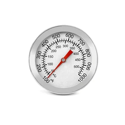 Bild av QWORK Grilltermometer mätare, rostfritt stål matlagningstermometer, 5 cm urtavla, 500 grader