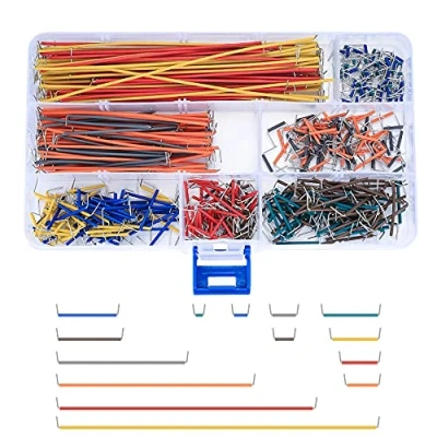 Bild av 560 delars Jumper Wire set, Kopplingskablar för Breadboard, Hane till Wires sorterade i en plastlåda testbräda