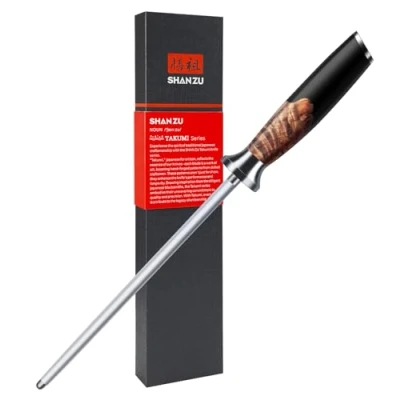 Bild av SHAN ZU Knivvässare 20cm, Köksknivslipare, Knivslipare, Ergonomiskt Handtag av Lönnträ, Presentförpackning