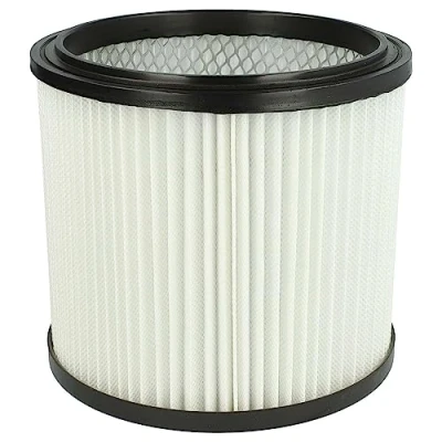 Bild av vhbw 1 x veckfilter kompatibelt med Einhell SM 30, 21, TH VC 1820/1 S, 1930 SA, YPL 1400, TC 1812 20 dammsugare patronfilter, svart vit
