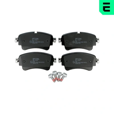 Bild av OPTIMAL BP 12839 Jeu de plaquettes frein Essieu arrière préparé pour indicateur d&#039;usure, contact signal d&#039;usure exclu avec vis d&#039;étrier