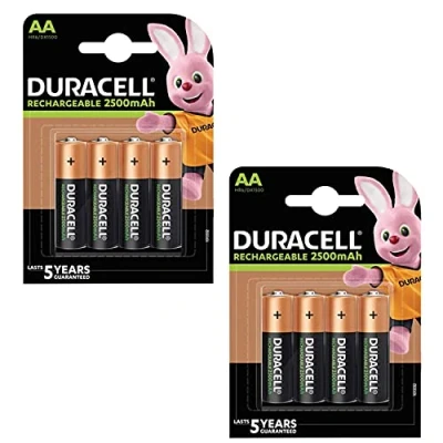 Bild av Duracell Duralock batteri preCharged (AA, HR6, 1,2 volt, 2500 mAH) 8 stycken