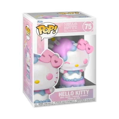 Bild av Funko POP! Sanrio: Hello Kitty 50th i tårta Samlingsbar vinylfigur Presentidé Leksaker för barn och vuxna Anime Fans Modellfigur samlare display