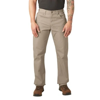 Bild av Dickies Herrbyxor av duck bomull, jeans, snickarbyxor, carpenter, Ökensand, 32W x 32L