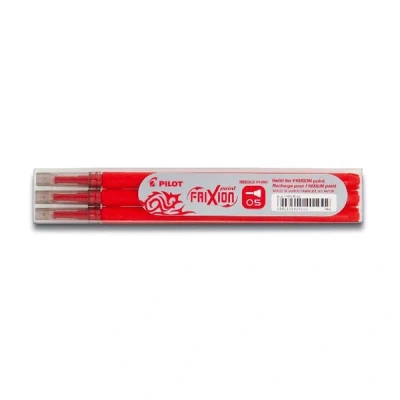 Bild av PILOT Set med 6 fickor 3 FriXion roller refill punkt fin nål (0,5 mm) röd