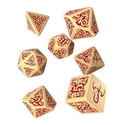 Bild av Q WORKSHOP Call of Cthulhu Masks av Nyarlathotep RPG utsmyckade dice set 7 polyhedral stycken
