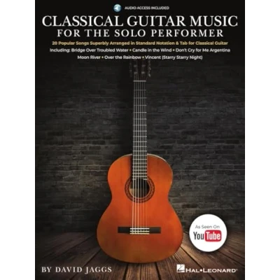 Bild av Classical Guitar Music for the Solo Performer: 20 Popular Songs Superbly Arranged in Standard Notation and Tab