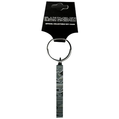 Bild av Iron Maiden Logo With Tails Keychain (Red)