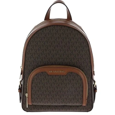 Bild av Michael Kors Jaycee ryggsäck med Medium logotyp, Brun, Medium,