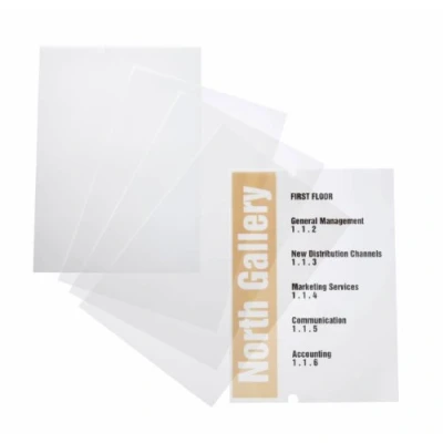 Bild av Durable 483519 Insticksark CRYSTAL SIGN (210x297mm), transparent, 10 stycken