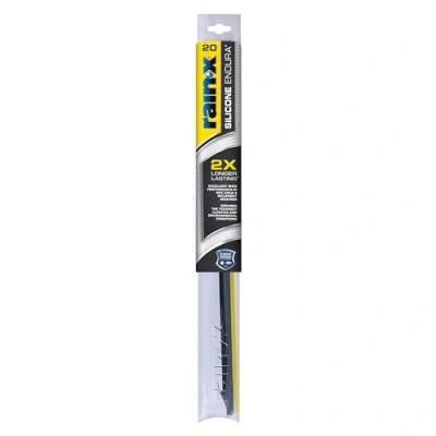 Bild av Rain X 830120 silikon Endura torkarblad, 50,8 cm vindrutetorkare (1 styck), bil ersättnings vindrutetorkarblad med två hållbara, hållbara silikongummiskrapa