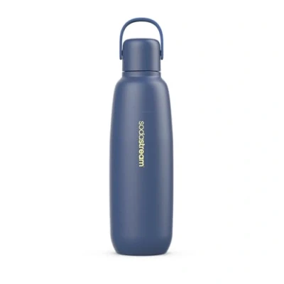 Bild av SodaStream 0,9 l Fizz&amp;go COOL metallflaska Storm diskmaskinssäker Kompatibel med Duo, E Terra UVM. Håller varmt och kallt i upp till 12 timmar BPA fri 1 pack