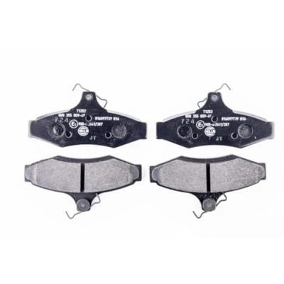 Bild av HELLA 8DB 355 009 491 Jeu de plaquettes frein non préparé pour indicateur d&#039;usure avec vis d&#039;étrier accessoires SSANGYONG: Musso SUV