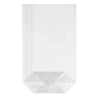 Bild av HEKU förpackning med 100 transparent bottenpåse 190 x 115 45 mm I stabilt korsbotten slitstarkt polypropen material perfekt för godis och hembakade kakor