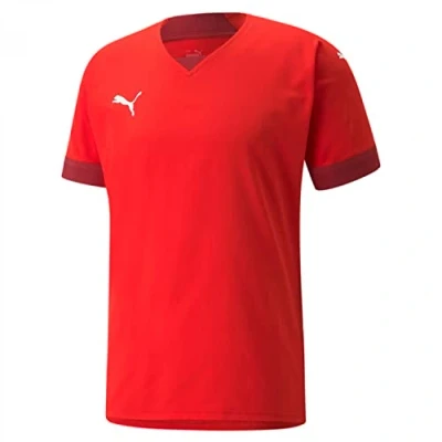 Bild av Puma Teamfinal Fussball Tshirt bas, Storlek: Small, red/rio red