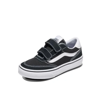 Bild av Vans Brooklyn sneakers för pojkar, Mocka canvas svart vit, 31 EU