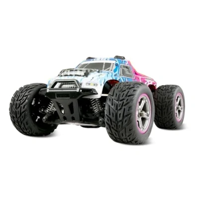 Bild av Amewi MAX20 monstertruck borstad 50 km/h 4WD 1:20 RTR blå/rosa RC fjärrstyrd