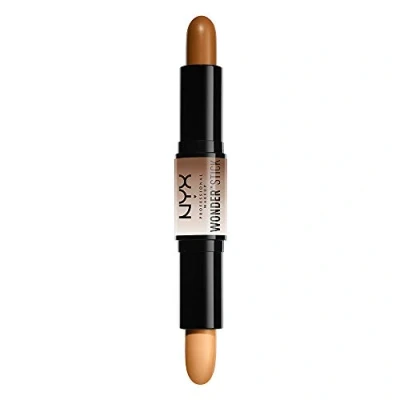 Bild av NYX PROFESSIONAL MAKEUP, Wonderstick, Dubbelsidig, On the Go Highlight och Contour Stick, Krämig textur, Nyans: Deep