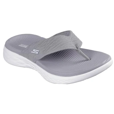 Bild av Skechers On The Go 600 Sunny Flip Flops för kvinnor, Grå, 5