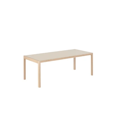 Bild av Muuto Workshop Table Matbord Warm Grey Linoleum/Oak Large L200 x H73 W92 cm
