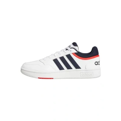Bild av adidas Originals Hoops 3.0 LOW Classic Vintage Sneakers, Storlek: 45, Weiß Konstmaterial