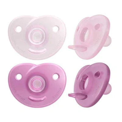 Bild av Philips AVENT Soothie SCF099/22 Soothie, Ultramjuk napp, Ortodontisk, Silikon, Flicka, Tål diskmaskin, 2 styck