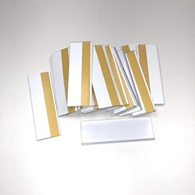 Bild av 100 Stycken 30 mm x Självhäftande Etiketthållare, Individuella Prishållare, Prisposter, Prisetiketter, Klara Etiketter