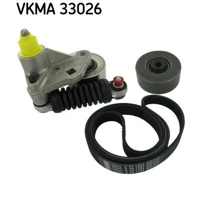 Bild av SKF VKMA 33026 Jeu de courroies trapézoïdales à nervures PEUGEOT: 206 3/5 portes, SW, Berline, CITROËN: Xsara Picasso, 5 portes