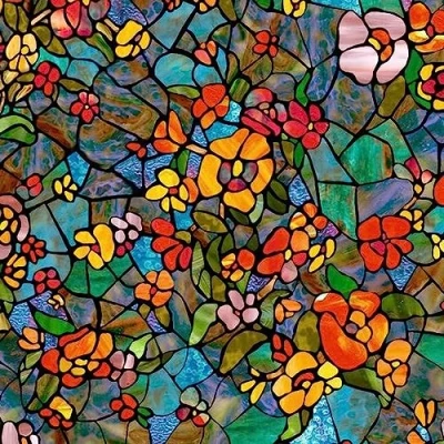 Bild av d c fix Självhäftande fönsterfilm Transparent venetiansk trädgård 45 x 200 cm