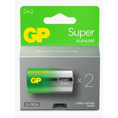 Bild av GP Super Alkaline G TECH D/LR20 Batterier 2 Pack