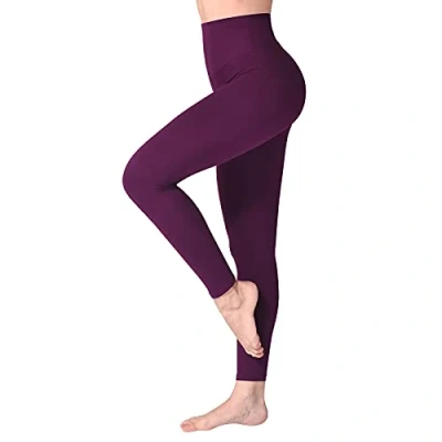 Bild av SINOPHANT Hög midja Leggings för kvinnor, Smörig Mjuk Elastisk Ogenomskinlig Tummy Control Leggings, Plus Size Workout Gym Yoga Stretchiga Byxor
